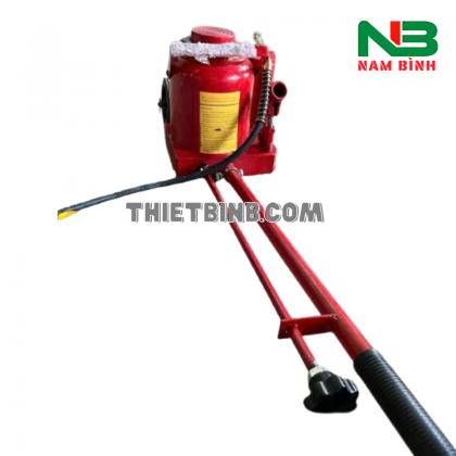 KÍCH ĐỘI THUỶ LỰC 50 TẤN DÙNG HƠI CÓ TAY ĐẨY